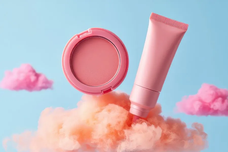 k-beauty products with cotton candy